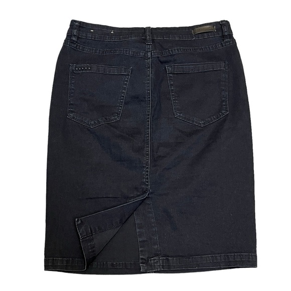 Blank NYC Denim Midi Pencil Skirt. Black Size 27 / 6 #948 - Picture 3 of 5
